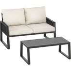 tectake Aluminium tuinloungeset Captive in rope-design - Set, Verzenden, Nieuw