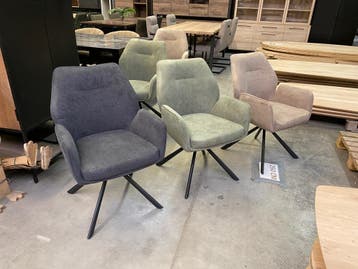 Toronto draaibare armstoel, drie kleuren (nieuw, A-keuze), Nieuw, Stof