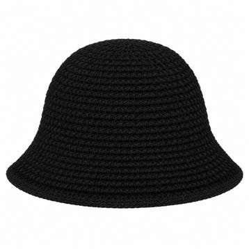 Bucket Hat Hoedje – Gebreid – Zwart