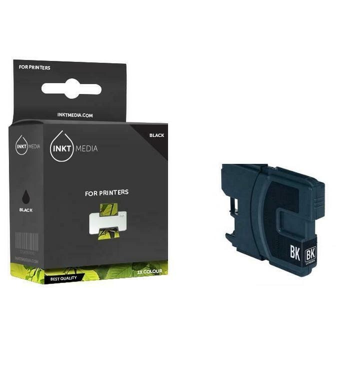 Brother LC-985BK  inktcartridge Zwart  inktmedia huismerk, Computers en Software, Printers, Verzenden