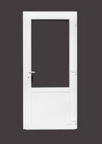 PVC achterdeur 98x215cm HR++ 3-punt haakslot (2/3 glasHR++)., 80 tot 100 cm, Nieuw, Ophalen of Verzenden, Buitendeur