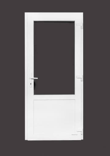 PVC achterdeur 98x215cm HR++ 3-punt haakslot (2/3 glasHR++)., 80 tot 100 cm, Nieuw, Ophalen of Verzenden, Buitendeur