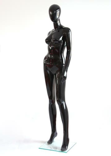 *TIP*  Faceless etalagepop dame glossy zwart GLB15, Ophalen of Verzenden