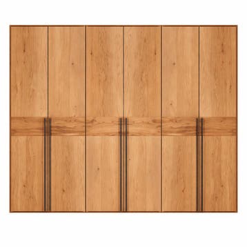 Forestales Boston Massief Eikenhout Kledingkast - 250cm 5-De, Nieuw