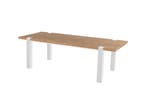 Hartman Esmee tafel wit met teak blad 200 x 100 cm SALE |, Tuin en Terras, Nieuw