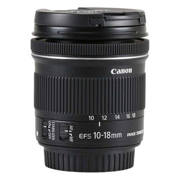 Canon EF-S 10-18mm f/4.5-5.6 IS STM met garantie, Ophalen of Verzenden