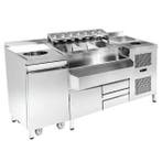 Bar-/Cocktailstation (Gekoeld) | RVS | 3 Gekoelde Laden, Verzenden, Nieuw in verpakking