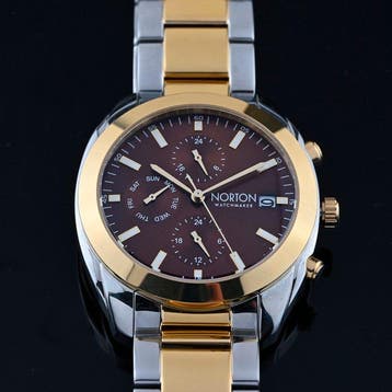 Norton - Gold Voyager GMT - Multifunzione - Solid Band -, Nieuw