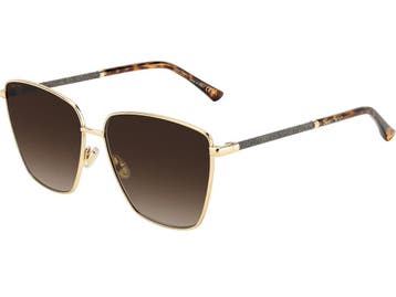 2dekans | Jimmy Choo Lavi-S Zonnebril Gold Havana -, Ophalen of Verzenden, Nieuw