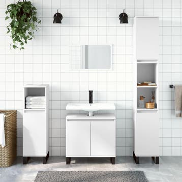 Badkamerkast 190cm wit - Tweede kansje, weg = weg!, (Half)hoge kast, Minder dan 50 cm, Verzenden, Zo goed als nieuw
