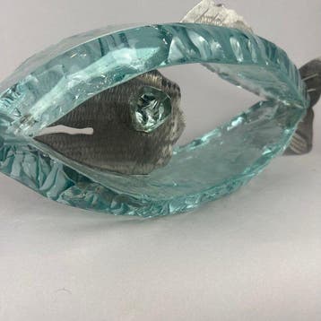 Andrzej Rafalski - sculptuur, glass fish - hand made - 16 cm