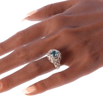 Bague Platine - 3.30ct. tw. Zircon - Diamant - vintage 1950, Handtassen en Accessoires, Nieuw