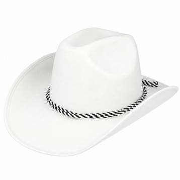 Cowboyhoed - Western Hoed - Vilt - Wit