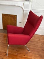 Carl Hansen & Søn - Hans Wegner - Fauteuil - Textiel, Staal