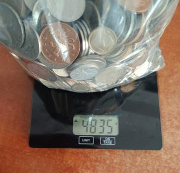 Wereld. World Coins (4,8 kg Mixed Lot) (Zonder minimumprijs), Postzegels en Munten