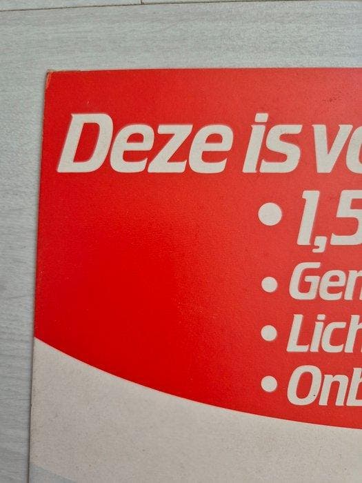 Coca-Cola - Coke is Coke - Coca-Cola Company - Reclamebord -, Antiek en Kunst, Antiek | Wandborden en Tegels