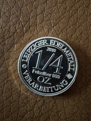 Wereld. Silver medal 2010 J.S. Bach - 1/4 oz (..999) Silber