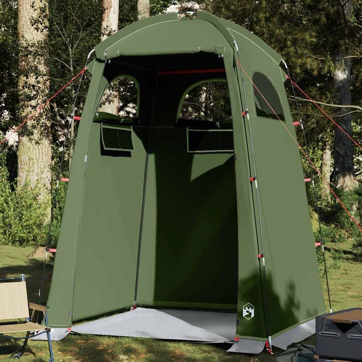 vidaXL Douchetent waterdicht olijfgroen, Caravanes & Camping, Tentes, Envoi