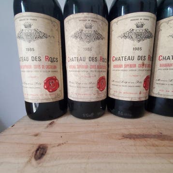 1985 Chateau des Rocs - Bordeaux - 6 Bouteilles (0,75 L), Collections, Vins