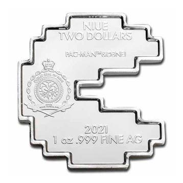 Niue. 2 Dollars 2021 1 oz $2 NZD Niue PAC-STACK PAC-MAN