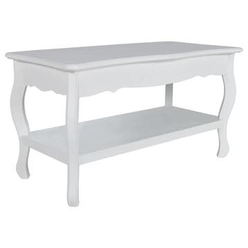 Table basse design blanc - Jusqua epuisement (salontafel), Maison & Meubles, Verzenden, Modern met Franse invloeden
