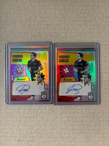 Topps Federico Chiesa /99 Carte dédicacée, Carte parallèle,, Nieuw