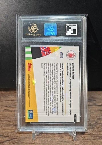 2024 Topps Topps Now UEFA Euro Lamine Yamal Graded card - 1
