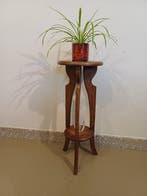 Plantentafel - Hout - Bijzettafel Artdeco stijl