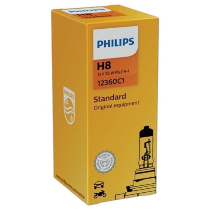 Philips H8 Standard 35W 12V 12360C1 Autolamp, Auto-onderdelen, Verlichting, Nieuw, Verzenden