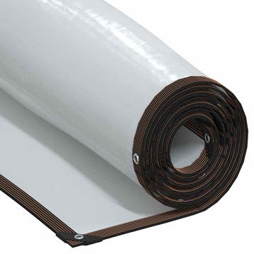 vidaXL Doorzichtig zeildoek met zeilringen 6x12 m, Doe-het-zelf en Bouw, Verzenden, Nieuw