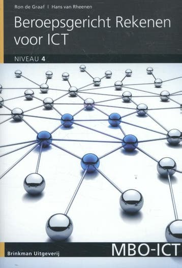 Beroepsgericht rekenen voor ict, niveau 4 / MBO-ICT, Verzenden, Zo goed als nieuw, Hans van Rheenen