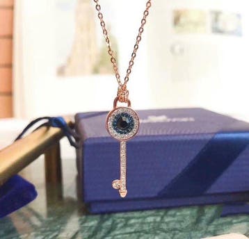 Metaal - Halsketting - Swarovski-halsketting