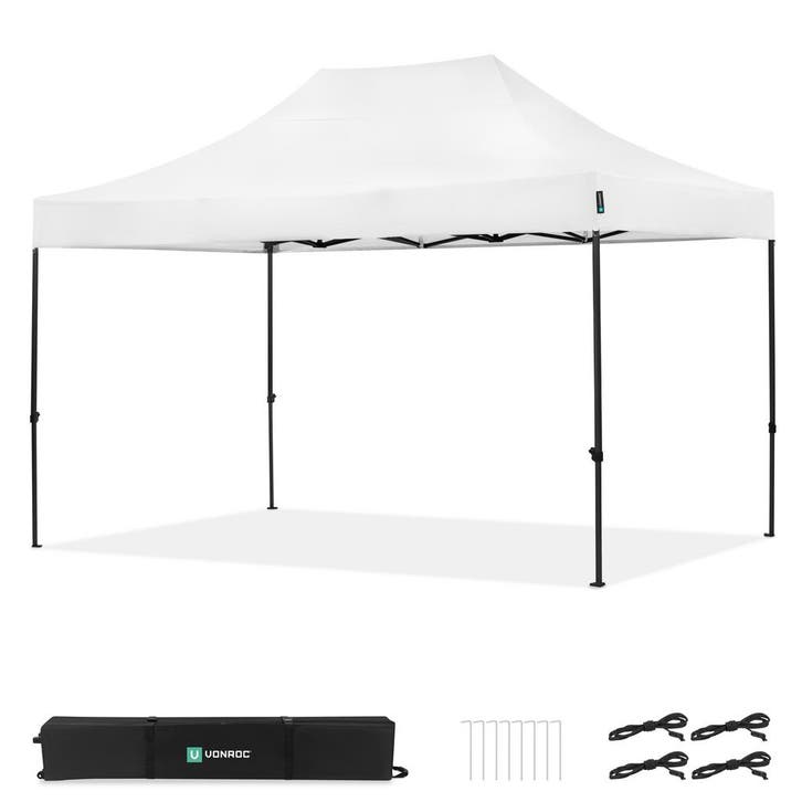 Partytent - 3x4.5 m - Premium easy-up Partytent | Wit, Jardin & Terrasse, Tonnelles, Envoi