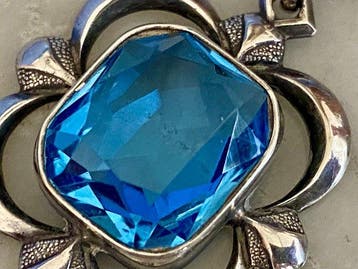 Zonder minimumprijs - Ketting met hanger Zilver Spinel