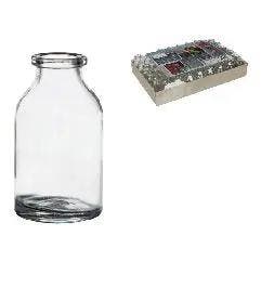 Miniflesjes zonder dop 6x3 cm 20 ml 50 stuks, Maison & Meubles, Accessoires pour la Maison | Plantes & Fleurs artificielles