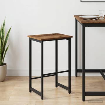 vidaXL Barkruk Oud hout 40 x 32 x 74 cm Bewerkt hout, Huis en Inrichting, Verzenden, Nieuw