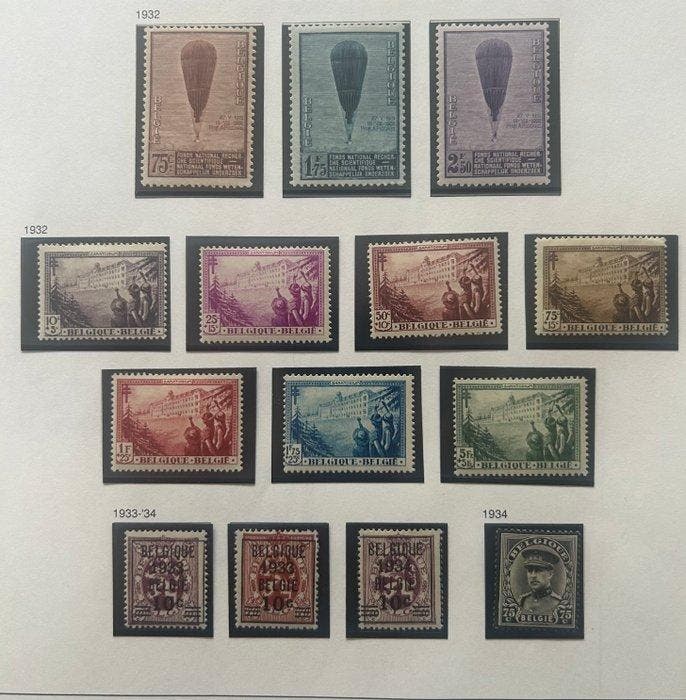 België 1932 - Ballon Piccard, Sanatorium De Dennen’, Preo’s, Timbres & Monnaies, Timbres | Europe | Belgique