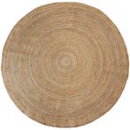 tectake Handgeweven tapijt Glim van jute, boho-stijl, rond -, Verzenden, Nieuw