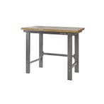 Werkbank grijs 120 cm met hardhouten blad - open model, Doe-het-zelf en Bouw, Ophalen of Verzenden, Nieuw