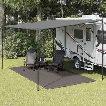 vidaXL Tenttapijt 250x350 cm antracietkleurig, Verzenden, Nieuw