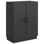 vidaXL Dressoir Zwart 66 x 34,5 x 87 cm Bewerkt hout, Verzenden