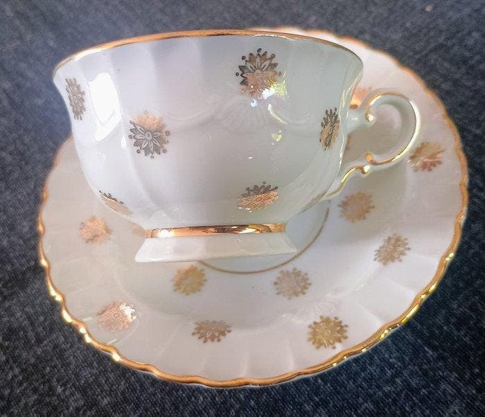 Richard Ginori - Koffieservies (12) - Forma Bavaria - 24 kt, Antiek en Kunst, Antiek | Meubels | Tafels