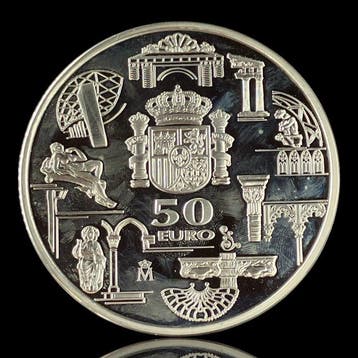 Spanje. 50 Euro 2003 Primer Aniversario Euro Proof