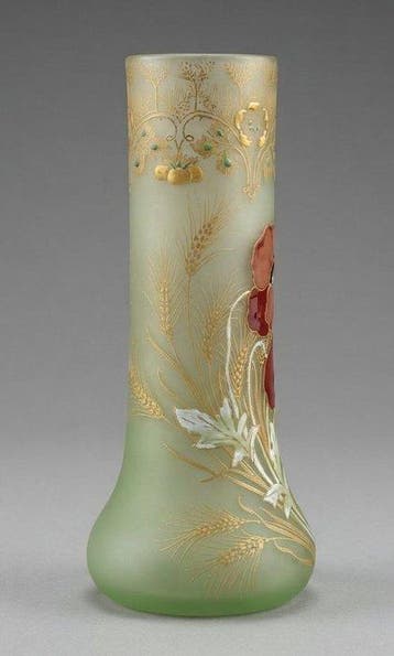 François-Théodore Legras - Vase - Lamartine - Verre -