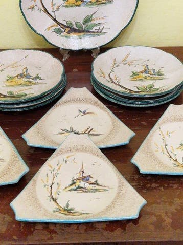 M.G.A. - Giuseppe Mazzotti - Tafelservies (11) - Keramiek -