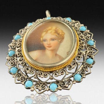 Sans prix de réserve - Pendentif Argent - Pendentif/Broche