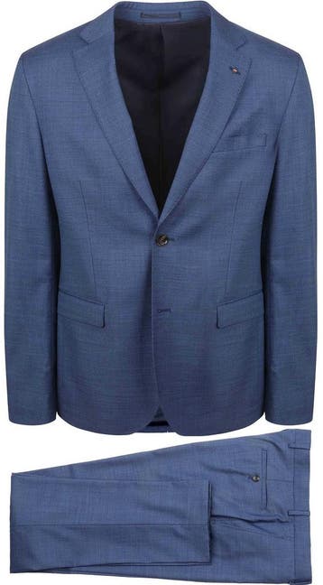 Suitable Toulon Kostuum Wol Blauw maat Maat 48/50 (M) Heren, Nieuw, Suitable, Verzenden, Maat 48/50 (M)