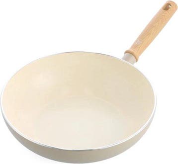 GreenChef Nordics keramische inductie wokpan 28cm/3.7L Crème, Verzenden, Nieuw