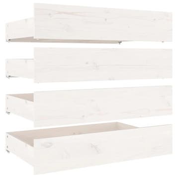 Houten bedlades 4st - Tweede kansje, OP = OP!, Huis en Inrichting, Verzenden, Wit, Zo goed als nieuw, Overige maten