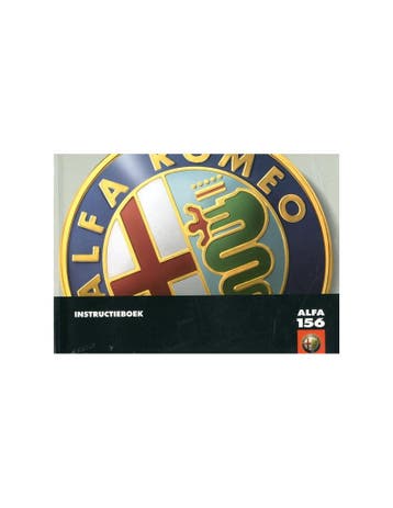 1997 ALFA ROMEO 156 INSTRUCTIEBOEKJE NEDERLANDS, Ophalen of Verzenden